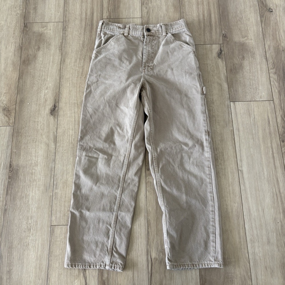 BDG Carpenter Jeans Mens 30x32 Beige Relaxed Fit Denim Cargo Utility Workwear